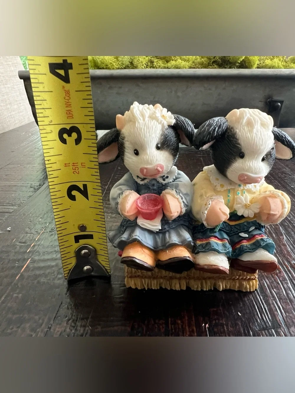 Mary’s Moo Moos Enesco Wallflowers DBL FIG “A Friend Is Always There Beside Moo”